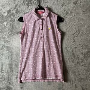 Masters Magnolia‎ Lane Performance Tech Sleeveless Polo Size Small Plum Purple